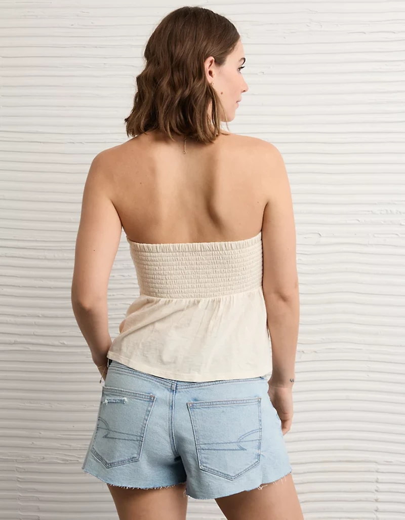 AE Sunchaser Crochet Babydoll Tube Top