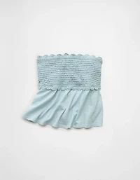 AE Sunchaser Crochet Babydoll Tube Top