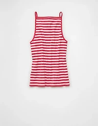 AE Apron-Neck Graphic Tank Top
