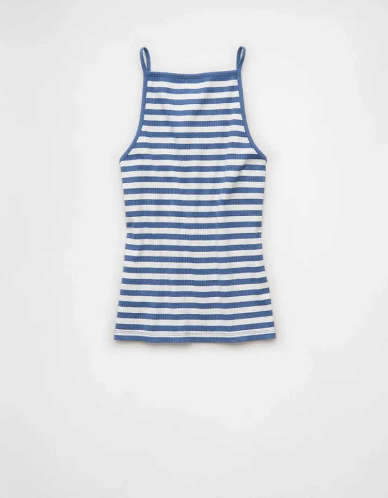 AE Apron-Neck Graphic Tank Top