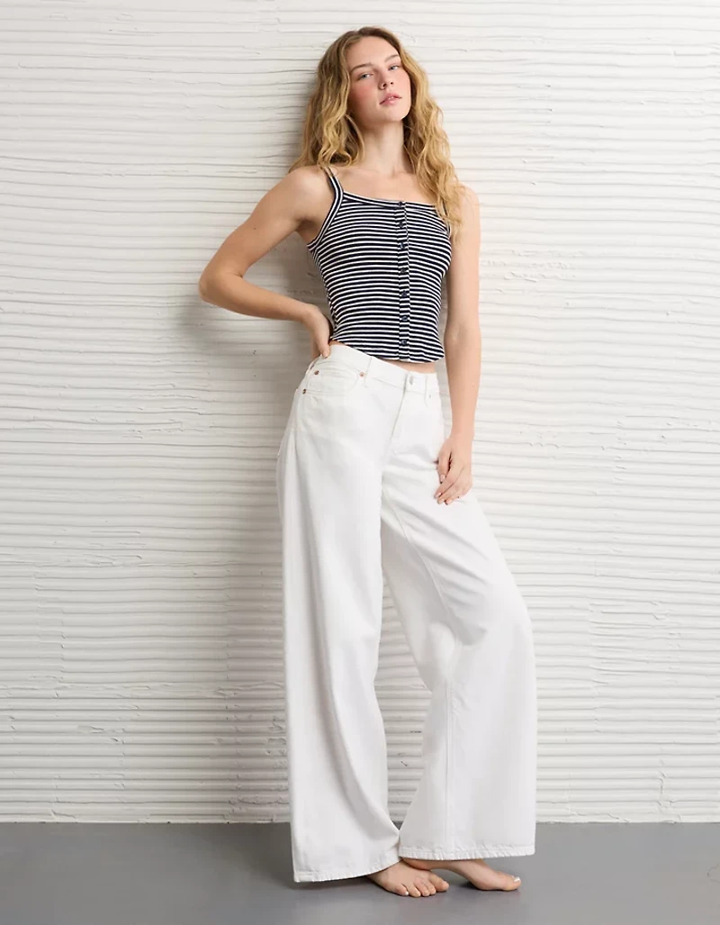 AE Button-Up Tank Top