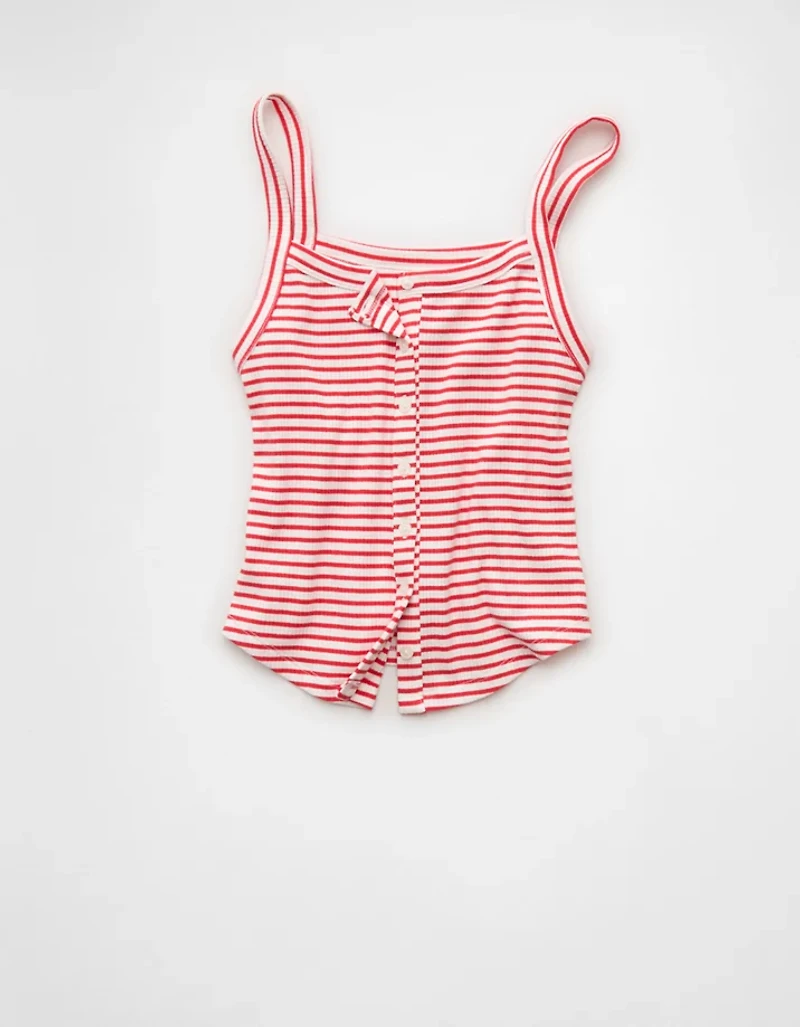 AE Button-Up Tank Top