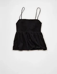 AE Sunchaser Babydoll Smocked Tank Top
