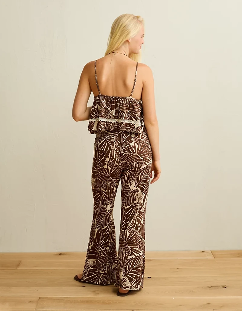 AE Sunchaser Lace Trim Babydoll Tank Top