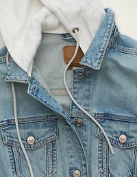 Veste en denim à capuchon AE