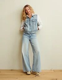 Veste en denim à capuchon AE