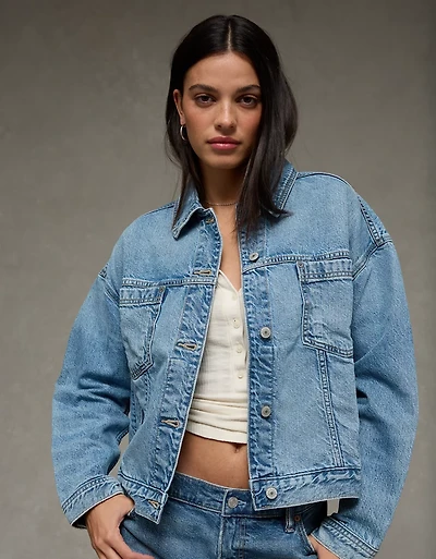 Veste en denim ondulante AE