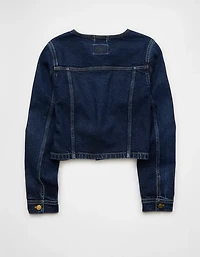 AE Collarless Denim Jacket