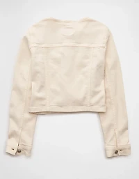AE Collarless Denim Jacket