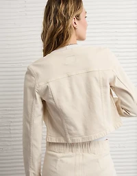 AE Collarless Denim Jacket