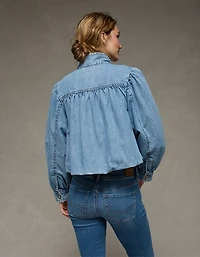 AE Denim Swing Jacket