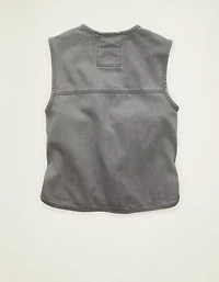 AE Tie-Front Denim Vest