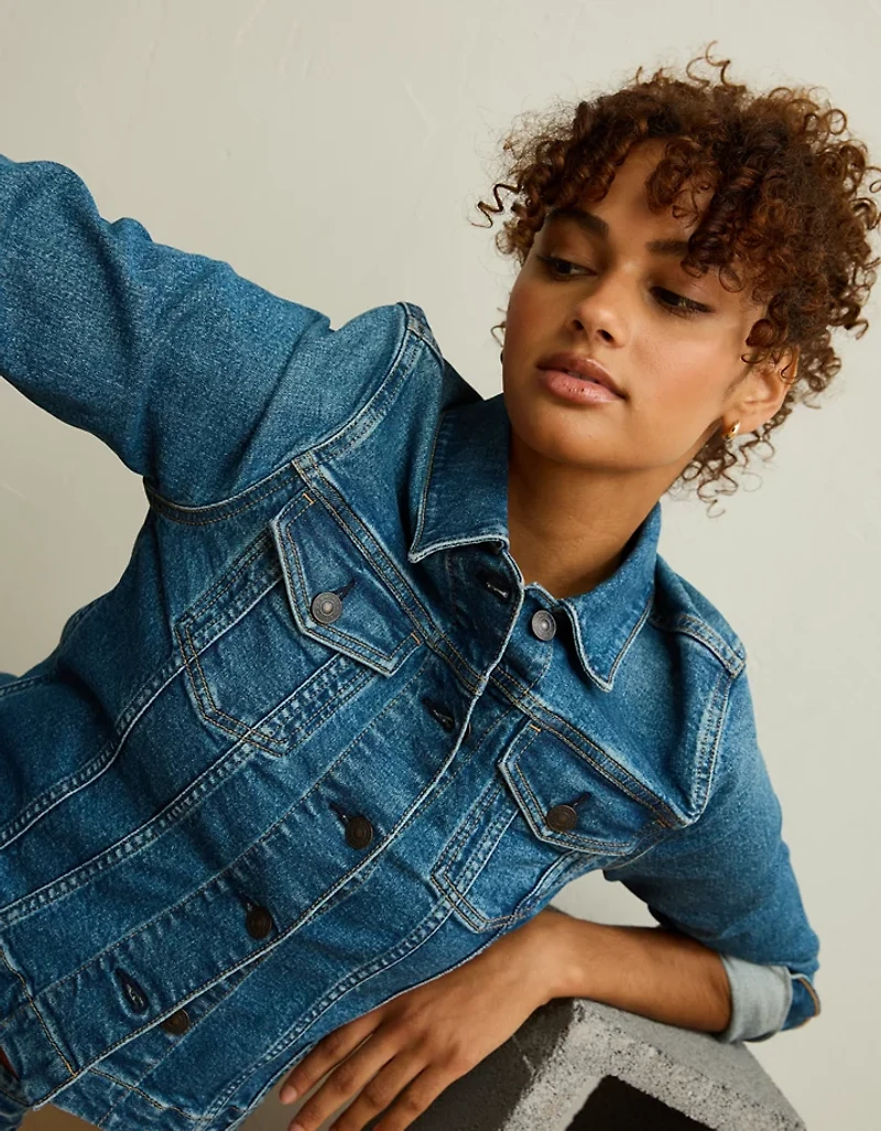 Veste en denim rétréci AE