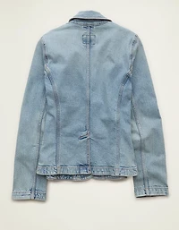AE Shrunken Denim Blazer
