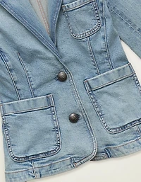 AE Shrunken Denim Blazer