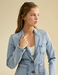 AE Shrunken Denim Blazer