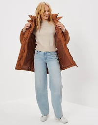 AE Elongated Hooded Puffer Jacket