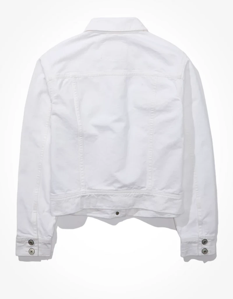 Veste classique en denim blanc AE