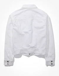 Veste classique en denim blanc AE