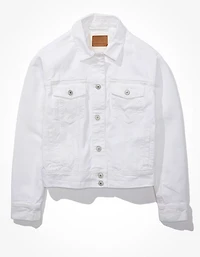 Veste classique en denim blanc AE