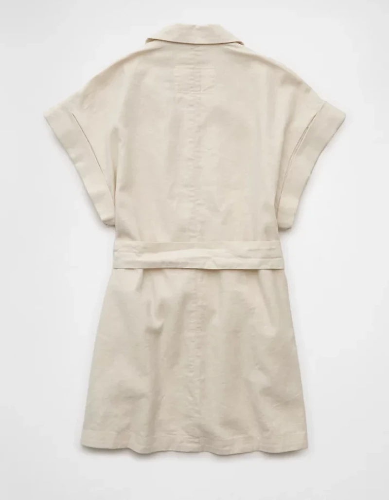 Gilet noué à la taille en mélange de lin AE