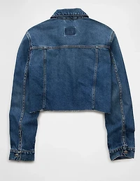 AE Cropped Studded Denim Jacket