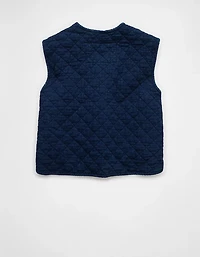 AE Tie Front Quilted Vest