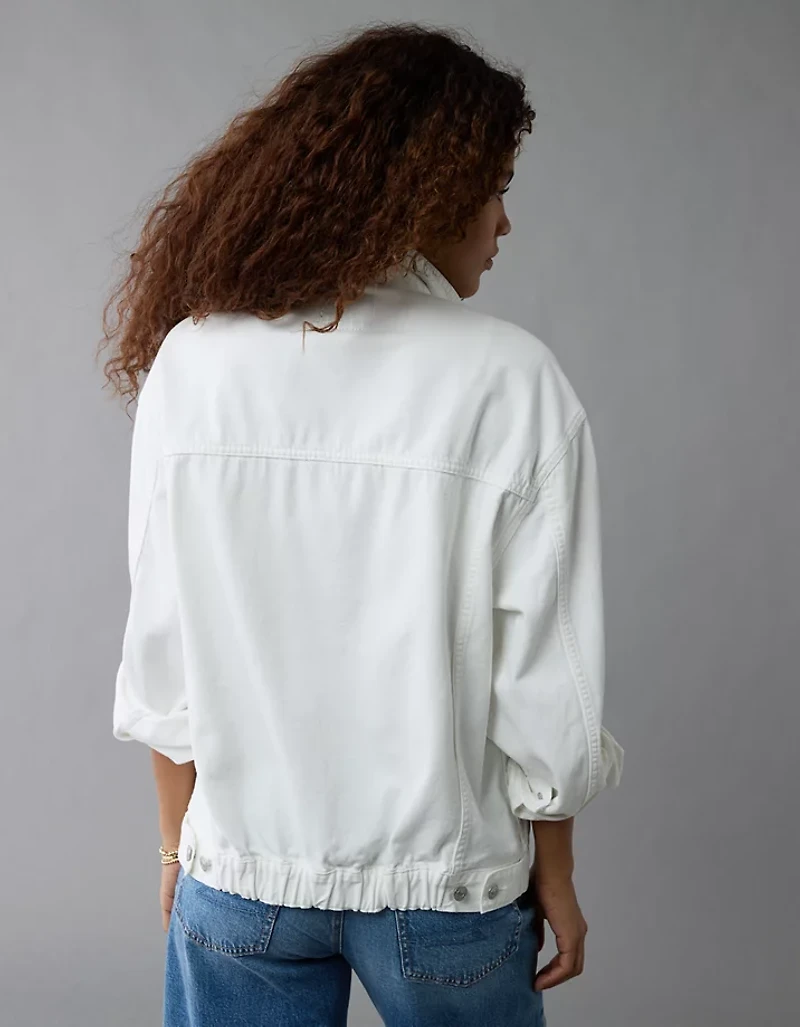 Veste petit ami en denim surdimensionnée AE