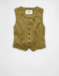 AE Linen-Blend Vest
