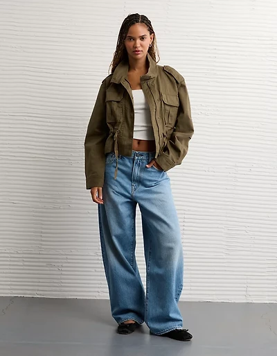 AE Peplum Military Jacket