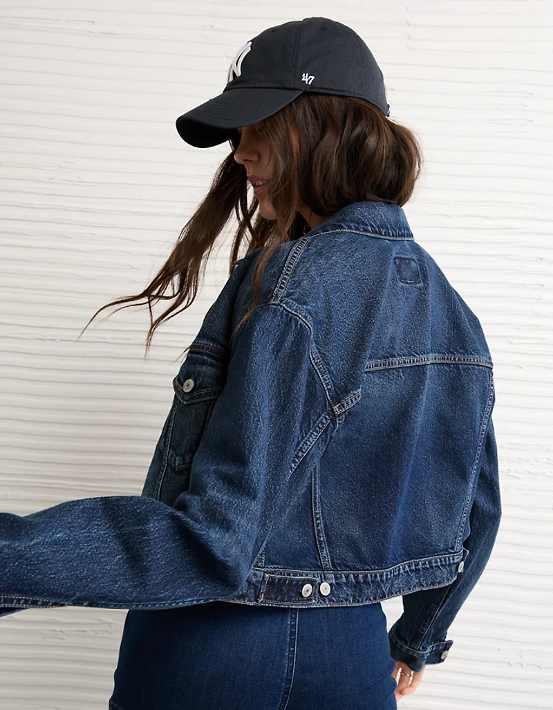 Veste courte en denim rétro AE