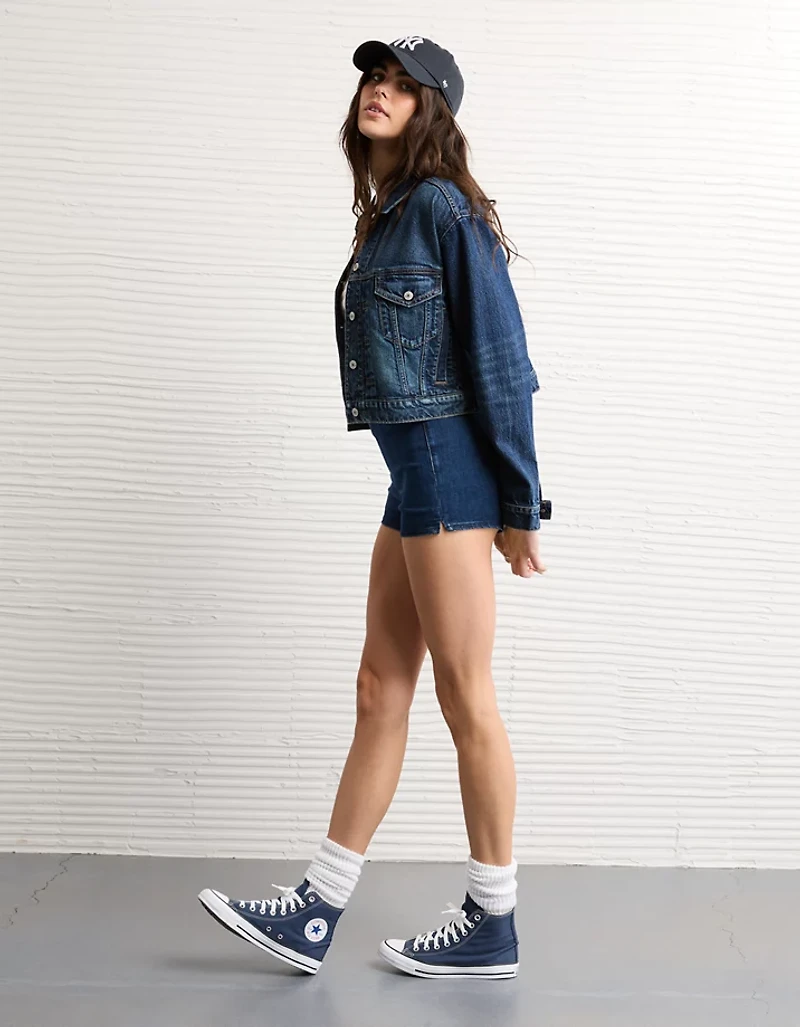 Veste courte en denim rétro AE