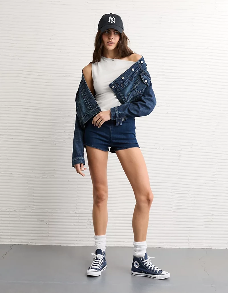 Veste courte en denim rétro AE