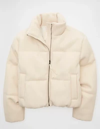 Veste matelassée courte en tricot AE