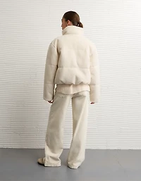 Veste matelassée courte en tricot AE