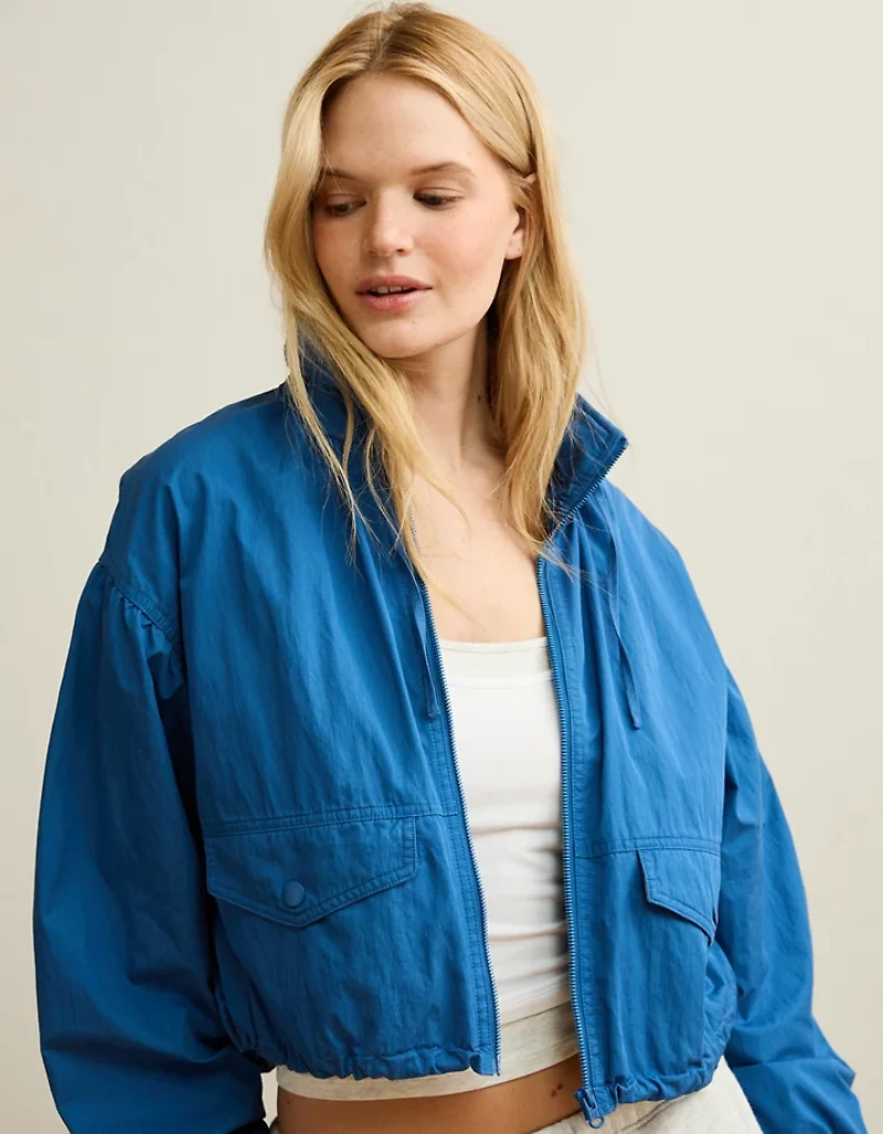 AE Cropped Windbreaker Jacket