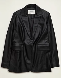 AE Vegan Leather Blazer