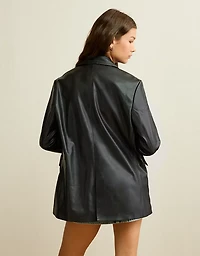 AE Vegan Leather Blazer