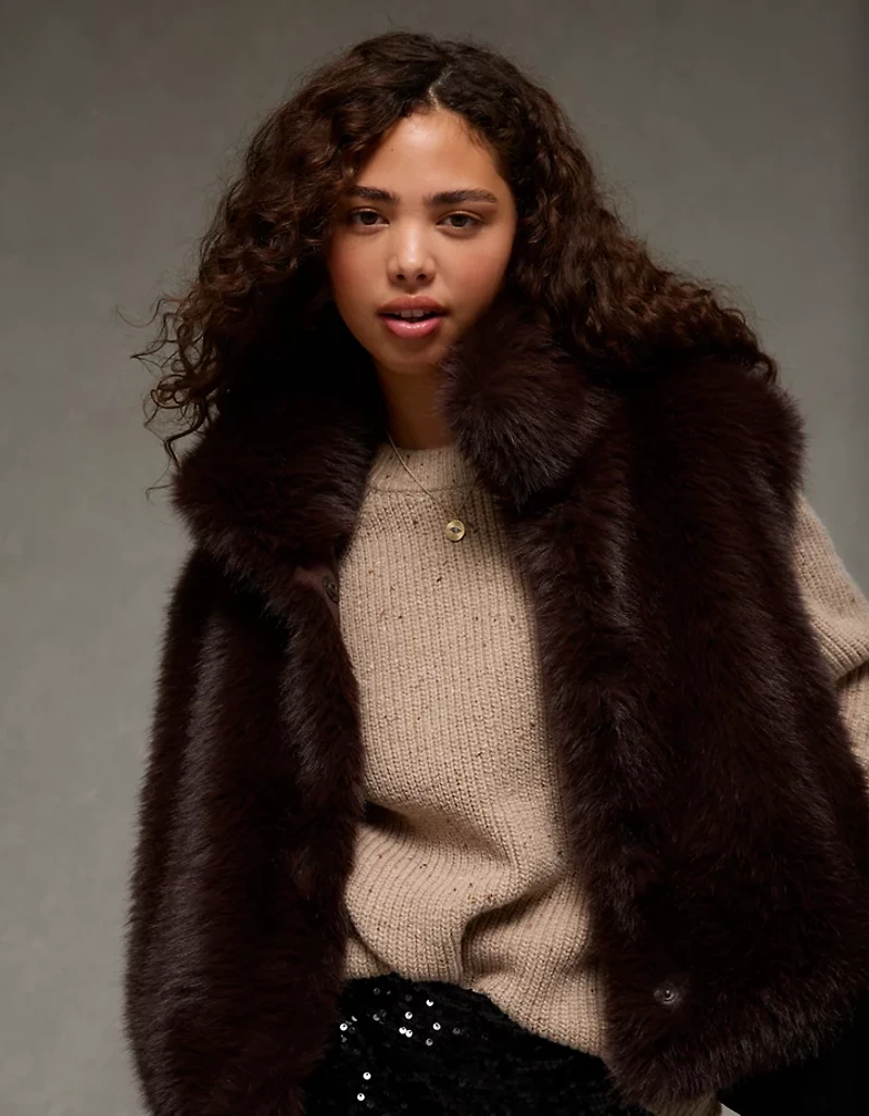 AE Faux Fur Vest