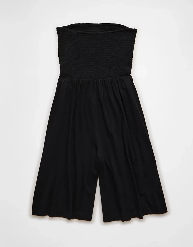 AE Strapless Smocked V-Waist Romper