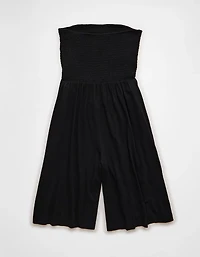 AE Strapless Smocked V-Waist Romper