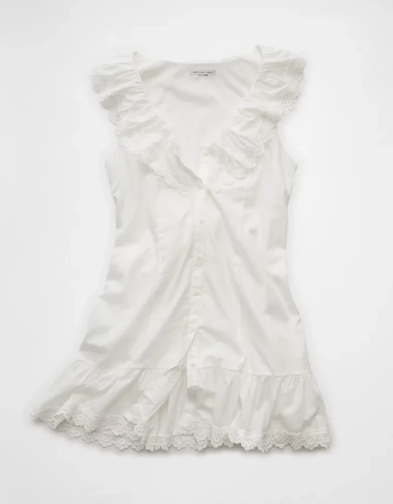 Minirobe à volants et dentelle AE