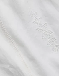 Peignoir tube en lin brodé sans bretelles AE77