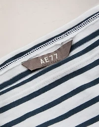 AE77 Cap-Sleeve Everyday T-Shirt Dress