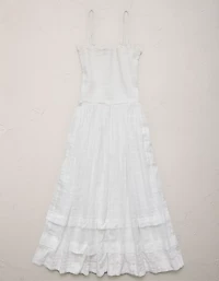 Peignoir long à smocks AE77
