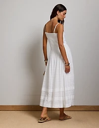 Peignoir long à smocks AE77