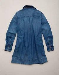 AE77 Premium Denim Shirt Dress