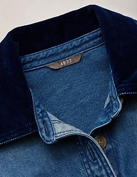AE77 Premium Denim Shirt Dress