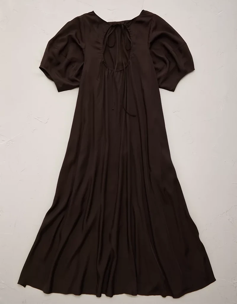 AE77 Open-Back Kaftan Midi Dress