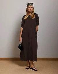 AE77 Open-Back Kaftan Midi Dress